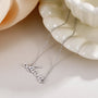 Gold Plated, Name Necklace, Initial Necklace, Layered Necklace, Personalized Necklace, Delicate Necklace, Dainty Necklace, Affordable Jewelry