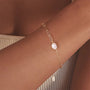 link bracelet, pearl bracelet, layered bracelet, bracelet pearl gold