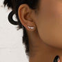 silver earrings studs, sterling silver cubic zirconia earrings, cubic zirconia earrings, cute earrings, earrings backs, hypoallergenic stud earrings