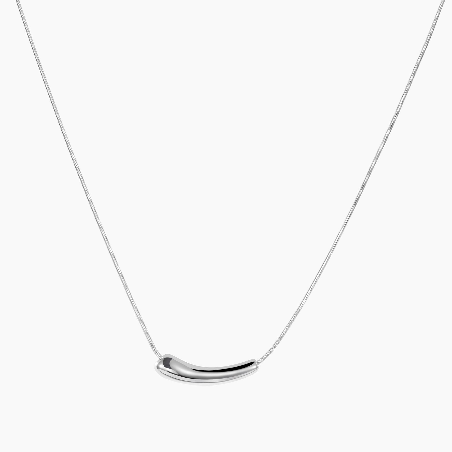 Sterling Silver Small Eggplant Necklace