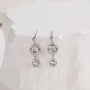 moissanite earrings, moissanite wedding earrings, moissanite travel earrings, silver earrings for women, dainty earrings