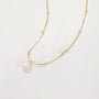 silver pearl necklace, baroque pearl, fesh water pearl necklace, necklace with pearl drop, pearl drop neckace