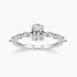 1 ct ring, cubic zirconia rings for women, oval cut fashion ring, affordable engagement ring