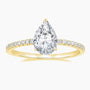 pear cut engagement rings, s925 pear shape rings, pear ring for women, cheap wedding rings under $50, cubic zirconia pear ring, gold pear ring