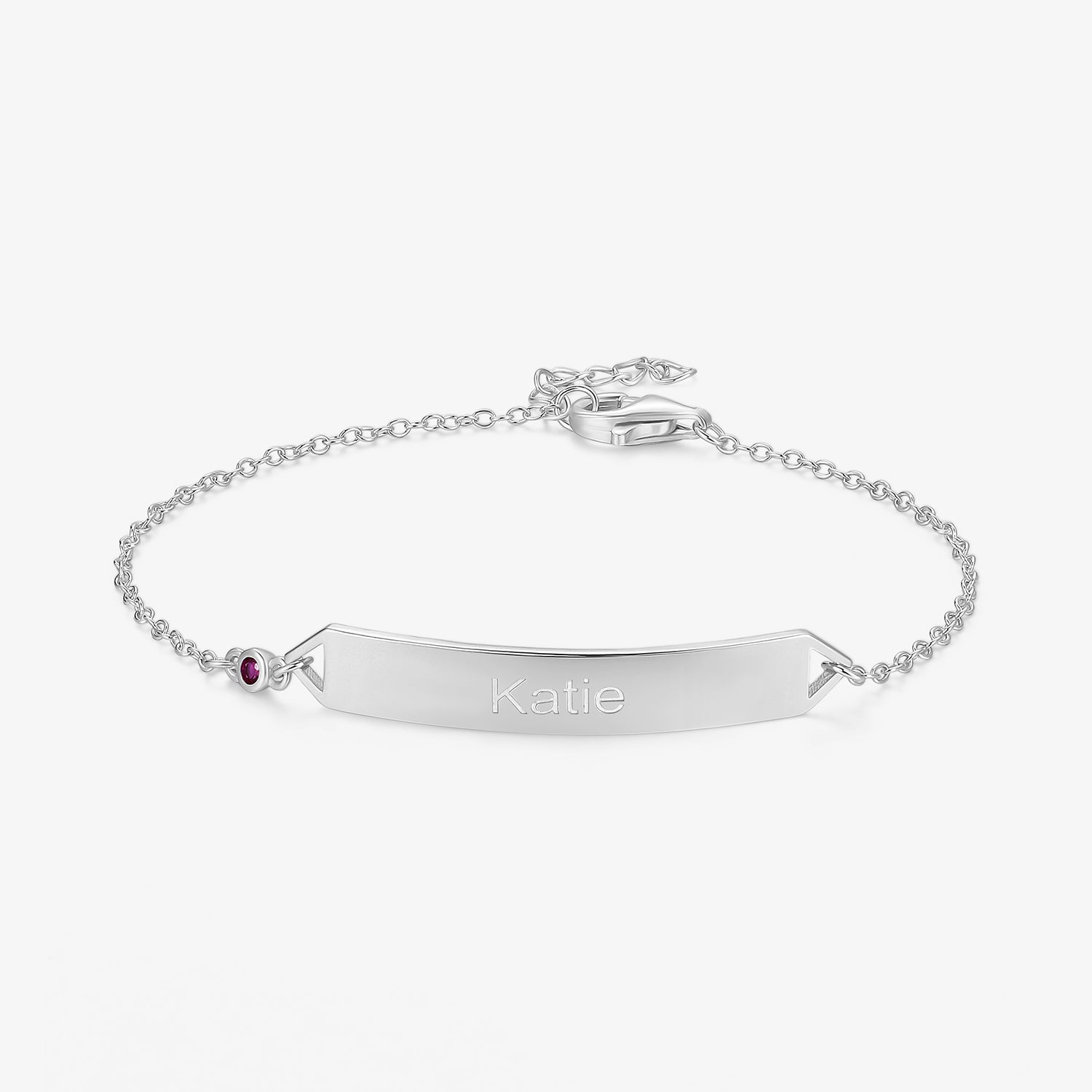 name bracelet, birthstone bracelet, silver bracelet, adjustable bracelet