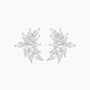 statement earrings, cluster earrings, bridal earrings, wedding earrings, marquise cut, cz stones