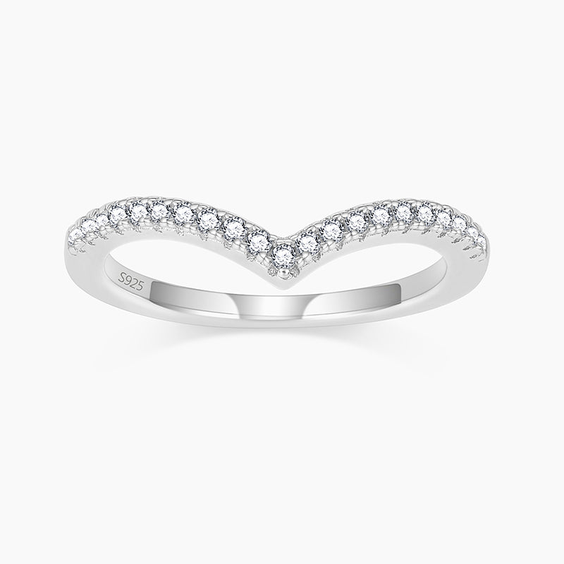 v shaped rings, s925 v shaped ring for women, sterling silver stackable ring, womens eternity ring, sterling silver eternity ring, sterling silver eternity ring, eternity band engagement ring, crown rings