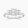 baguette cut, cubic Zirconia stone, birthstone ring, anniversary gift