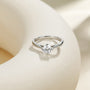 cz wedding rings, travel ring for women, 1ct engagement ring, round cut silver ring, eamti fashion ring