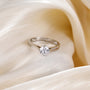 cz wedding rings, travel ring for women, 1ct engagement ring, round cut silver ring, eamti fashion ring