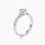 cz wedding rings, travel ring for women, 1ct engagement ring, round cut silver ring, eamti fashion ring