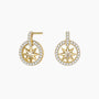 gold plated earrings stud, s925 earrings for women, star earring studs, lucky star earrings