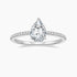 pear shape wedding ring, 2ct pear ring, sterling silver wedding rings for women, pear cubic zirconia ring, cubic zirconia ring engagement ring, cubic zirconia wedding ring