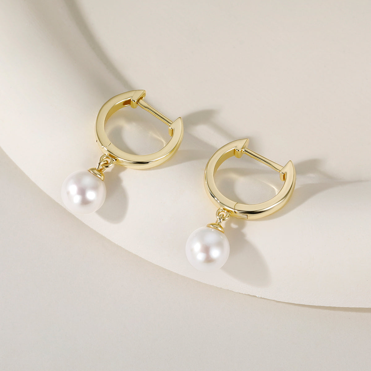 sterling silver post pearl earrings, tiny pearl earrings, everyday natural pearl hoop earrings, 14k gold plated pearl earrings, eamti earrings, eamti pearl earrings, eamti jewelry