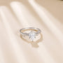 pear cut ring, 2ct diamond ring, cubic zirconia engagement ring, affordable jewelry, travel ring, pear shaped engagement ring