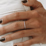 classic gemstone rings; sterling silver rings; Eamti; eternity ring, infinity ring, s925 band ring for women, cubic zirconia ring, stackable ring