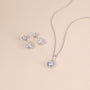 bridal set, bridal earrings, teardrop necklace for women, sterling silver necklace, silver gemstone necklace, cubic zirconia necklace, cz necklace, dainty necklace, teardrop, necklace and earrings set, sets bridal jewelry, wedding jewelry sets, affordable wedding ring set, silver anniversary