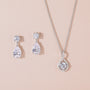 bridal set, bridal earrings, teardrop necklace for women, sterling silver necklace, silver gemstone necklace, cubic zirconia necklace, cz necklace, dainty necklace, teardrop, necklace and earrings set, sets bridal jewelry, wedding jewelry sets, affordable wedding ring set, silver anniversary