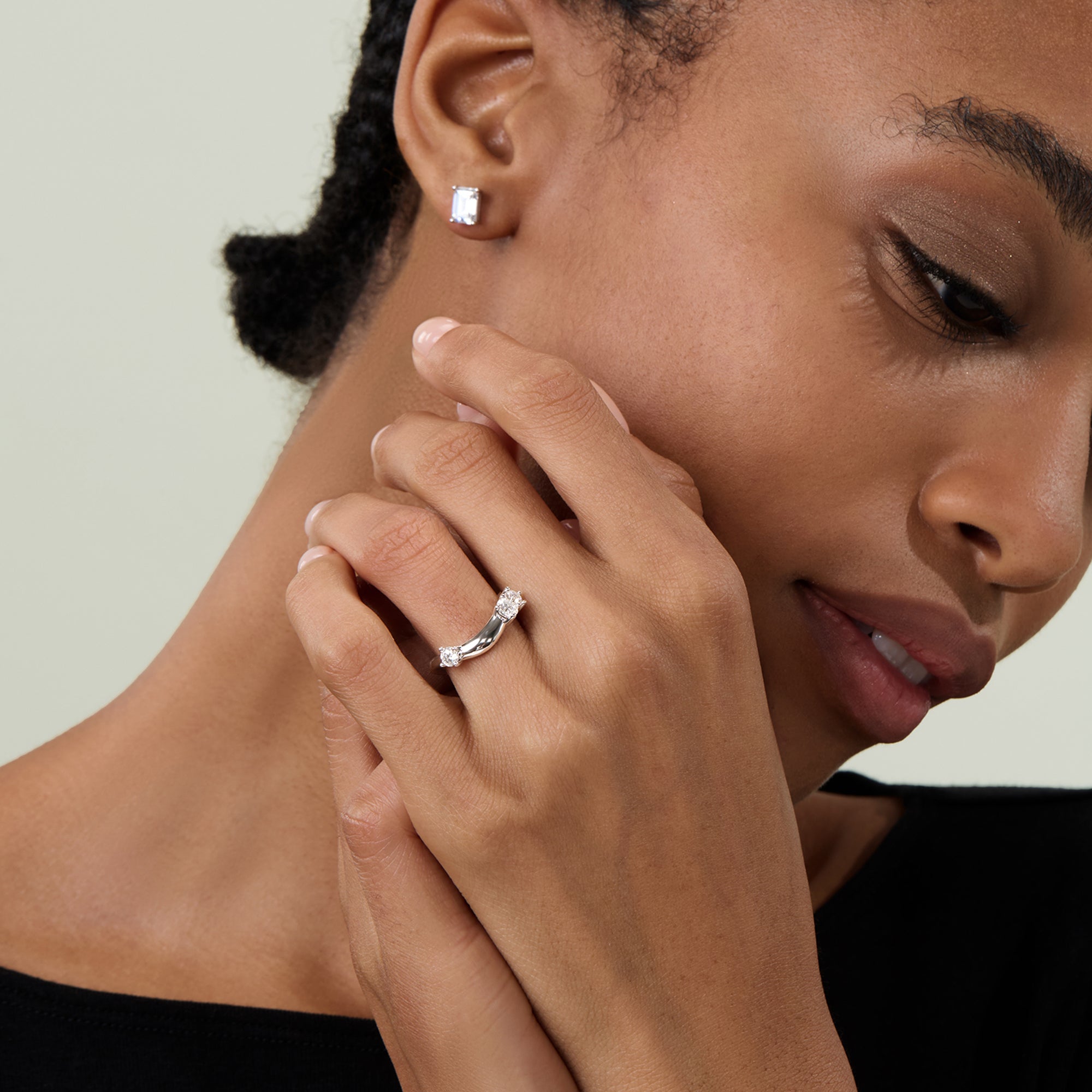 stacking rings,unique wedding bands, curved wedding band, CZ Stones, cubic zirconia bridal rings, eamti rings,eamti, cz rings, cz wedding rings,  cheap wedding rings under $50, rings under 50, fake rings