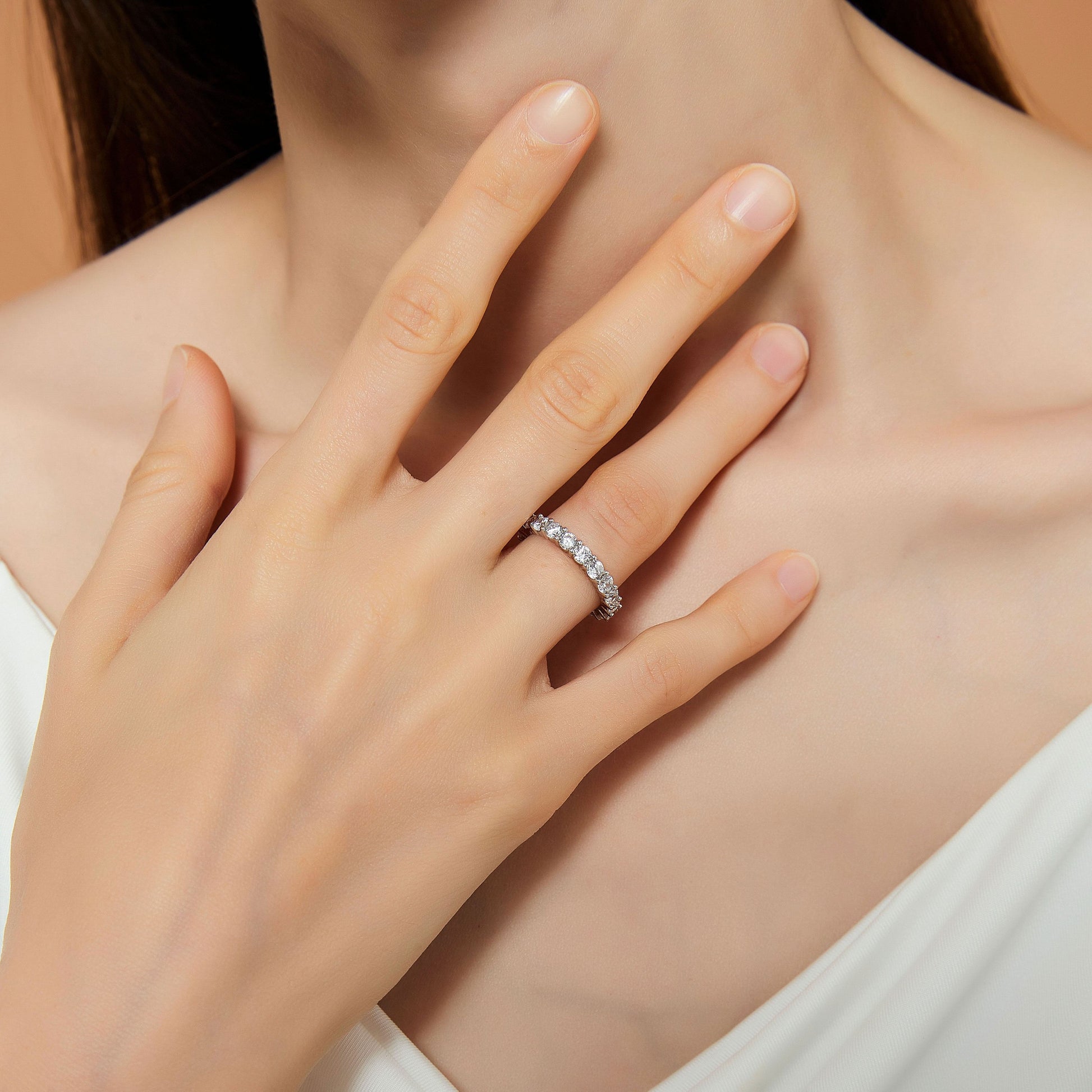 Unique Light Luxury Gemstone Ring