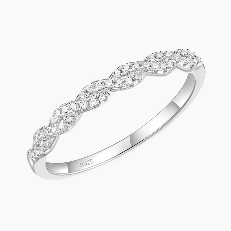 classic engagement rings; twisted rope half eternity rings; Eamti;
