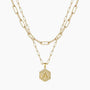 initial necklace, gold plated initial necklace, fashion necklace for women