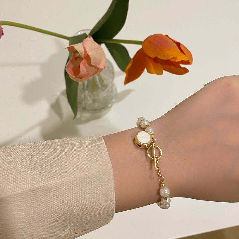 pearl bracelet; elegant bracelet; Eamti;