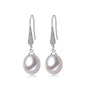 pearl drop earrings, pink pearl earrings, freshwater pearl earrings, pearl bridal earrings