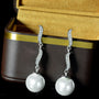 pearl drop earrings, earrings with pearl drops, silver pearl earrings, freshwater pearl earrings, pearl dangle earrings