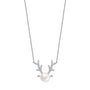 freshwater pearl necklace, fake pearl necklace, single pearl necklace, silver pearl necklace