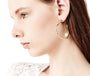 mother of pearl gold, statement earrings, pearl hoop earrings, irregular pearl earrings, gold pearl earrings, freshwater pearl earrings