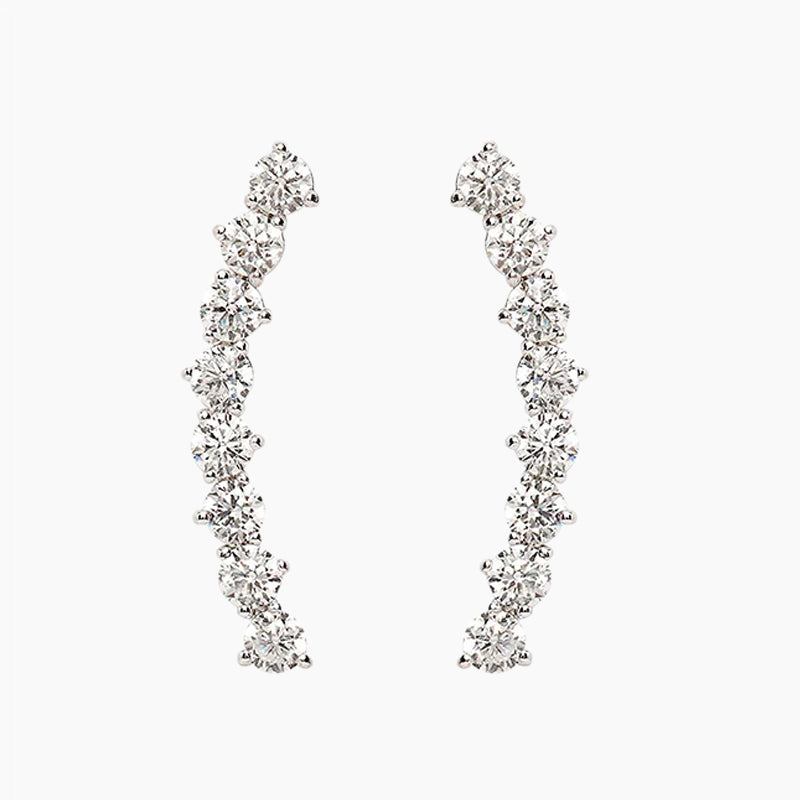 Simple Line Sterling Silver Earrings