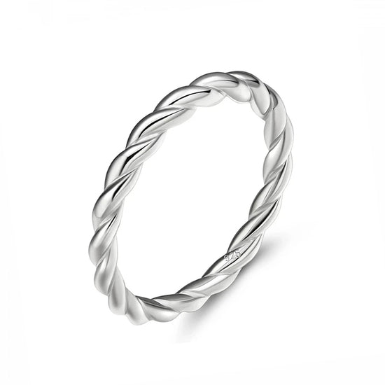 lovely twist finger rings; sterling silver rings; Eamti;