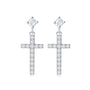 drop earrings; cross earrings; Eamti;