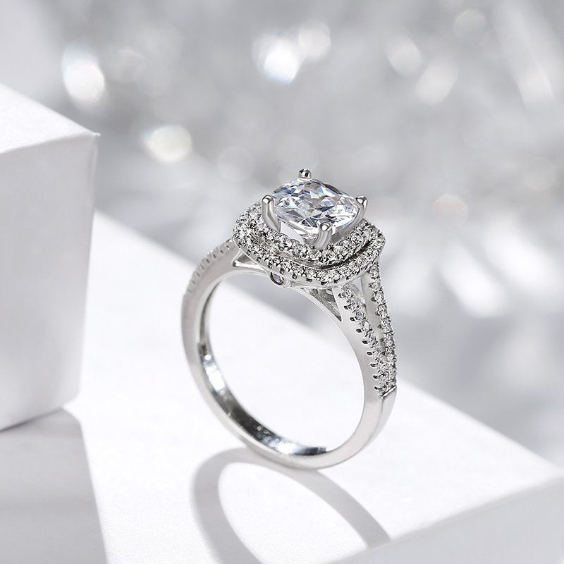 sterling silver engagement rings; wedding rings for women; Eamti;