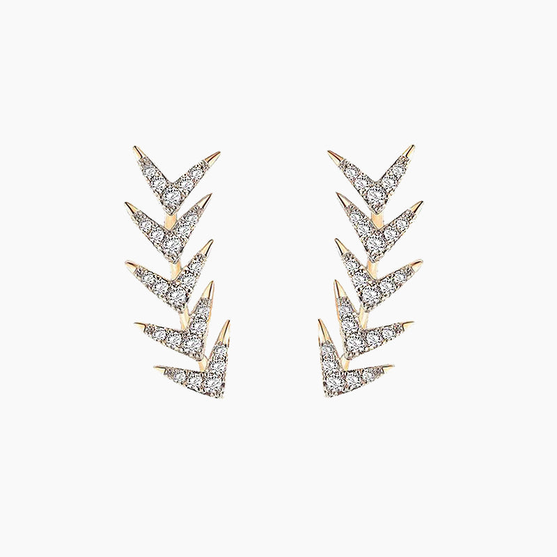 Botanical Cubic Zirconia Earrings