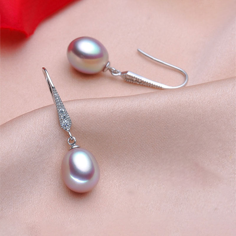 Pearl 925 Silver Drop Earring