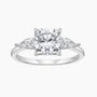 3 stone radiantl rings, cubic zirconia wedding rings, promise ring, affordable jewelry for woman, cheap ring under $50, cz rings