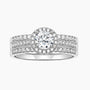 round engagement rings, round cut engagement rings, cz rings, cubic zirconia ring, cheap wedding ring sets, fake bridal set rings
