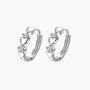heart huggie, huggie earrings, earrings for women, zicrconia huggie earrings