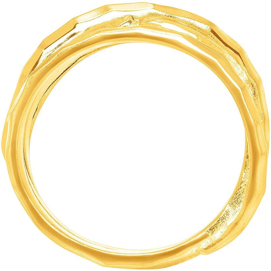 gold overlapping band rings; Eamti