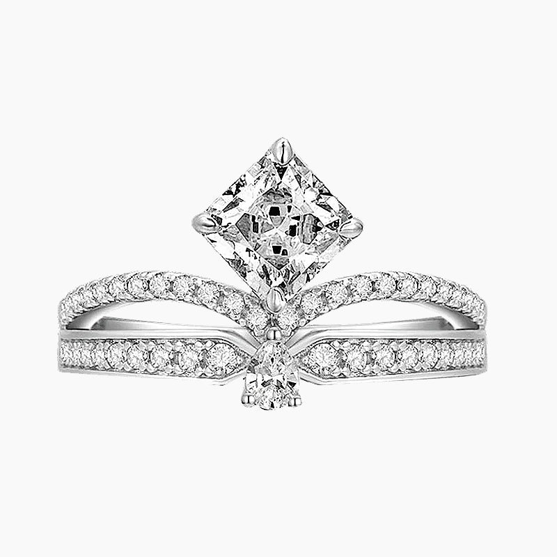sterling silver rings; crown rings for women; Eamti;