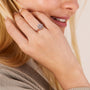 snow ring, silver cubic zirconia rings for women, 925 sterling silver rings; elegant rings for her; Eamti, s925 snowflake ring