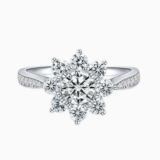 925 sterling silver rings; snowflake rings; Eamti;