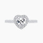 sterling silver heart - shaped ring; quality wedding rings; Eamti;