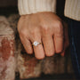 solitaire ring, silver cubic zirconia ring, cubic zirconia engagement ring, cubic zirconia wedding rings, 2ct wedding ring, cheap wedding ring under $50, silver round ring, round cut ring