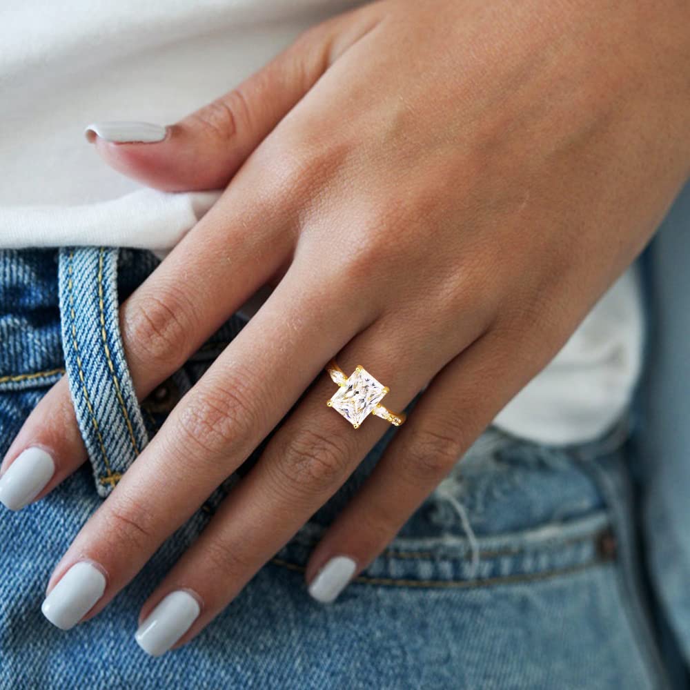 classic square rings; engagement rings; Eamti;