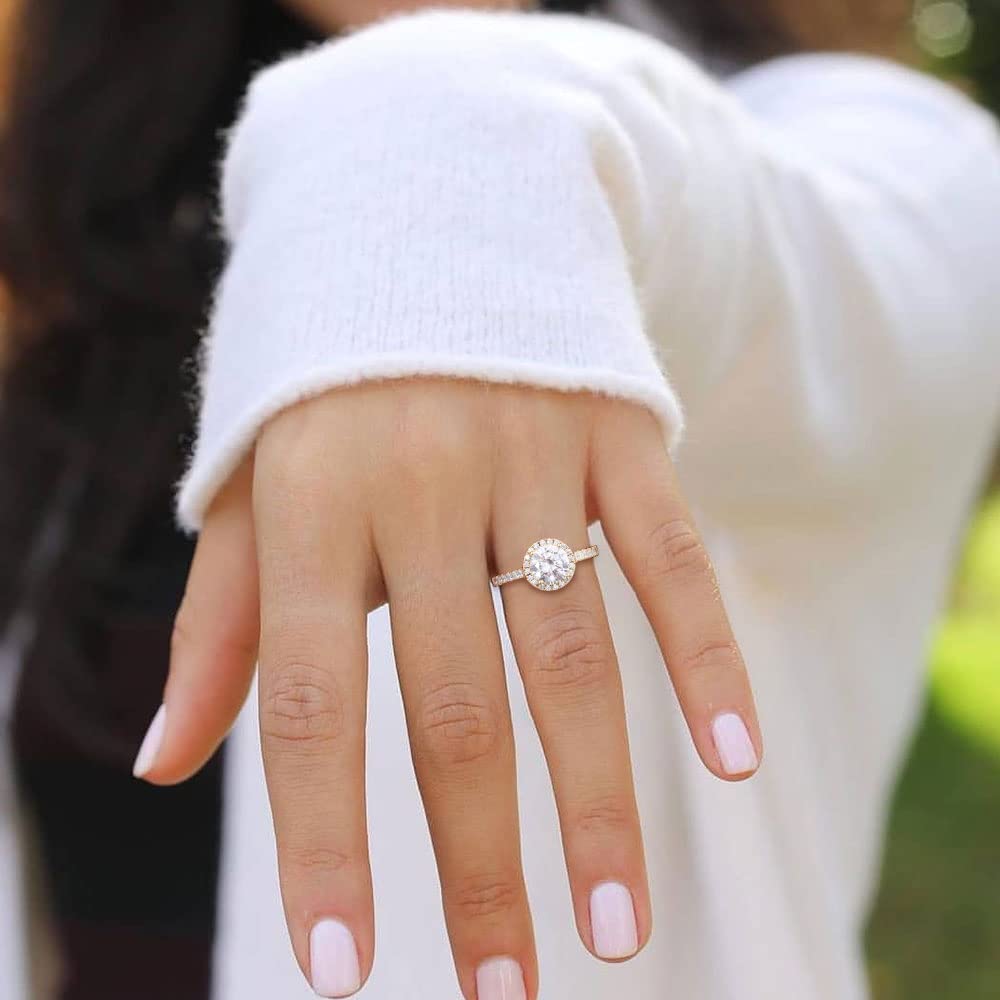 round halo gemstone rings; stunning rings for women; Eamti;