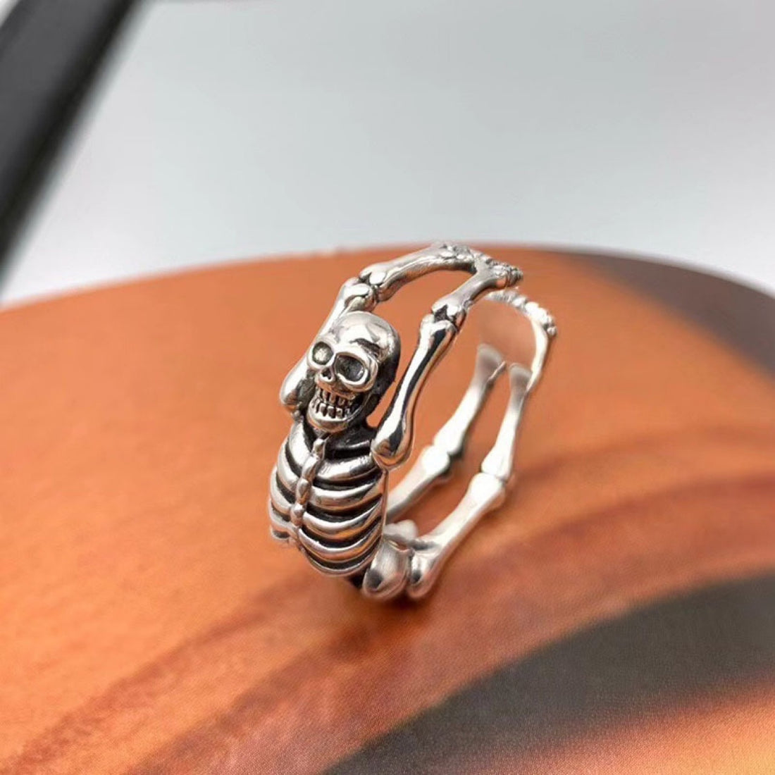 Sterling Silver Fashion Skeleton Ring