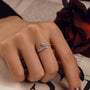 sterling silver rings; stylish wedding rings; Eamti;